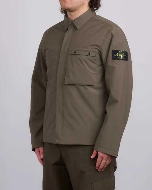 Hot Stone Island Primaloft Softshell Chore Coat Military Green