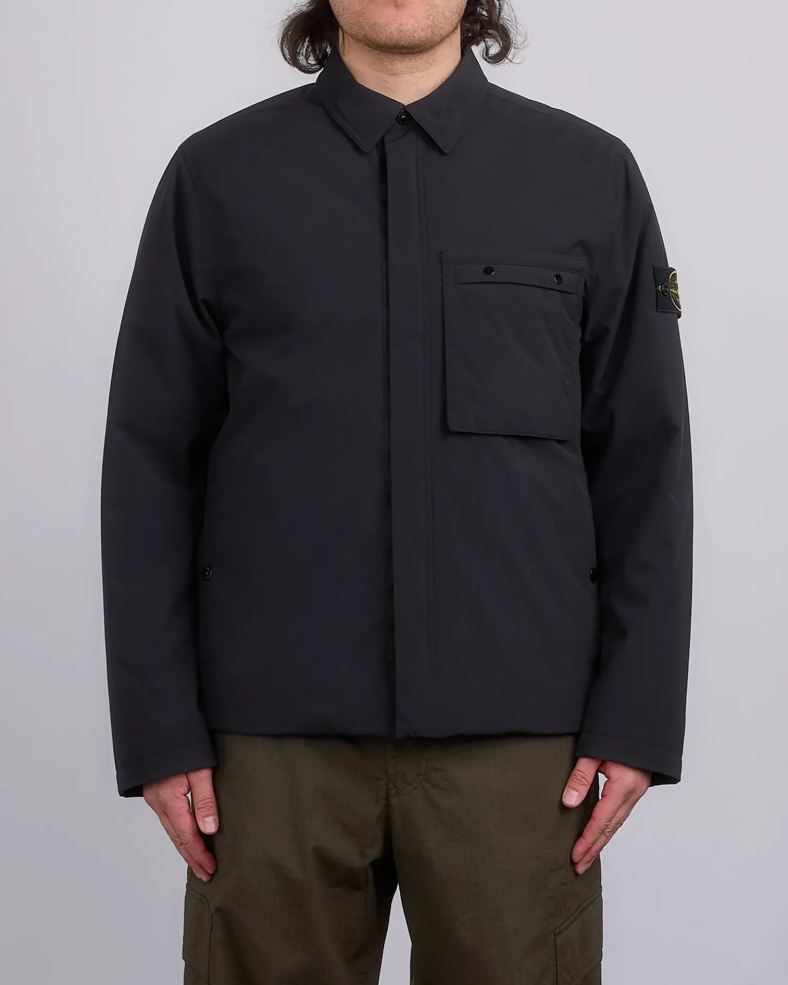 Best Stone Island Primaloft Softshell Chore Coat Black