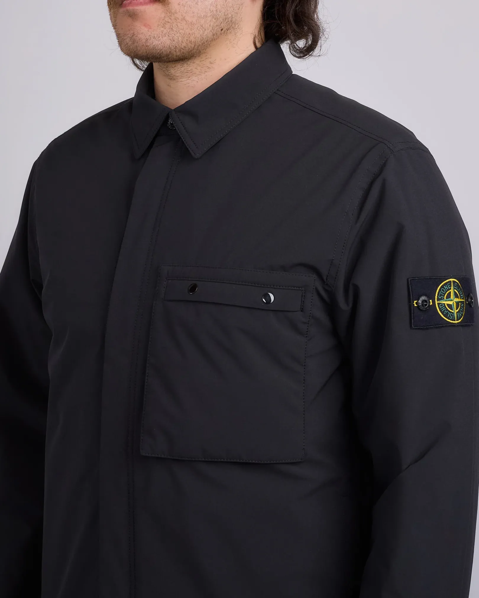 Best Stone Island Primaloft Softshell Chore Coat Black
