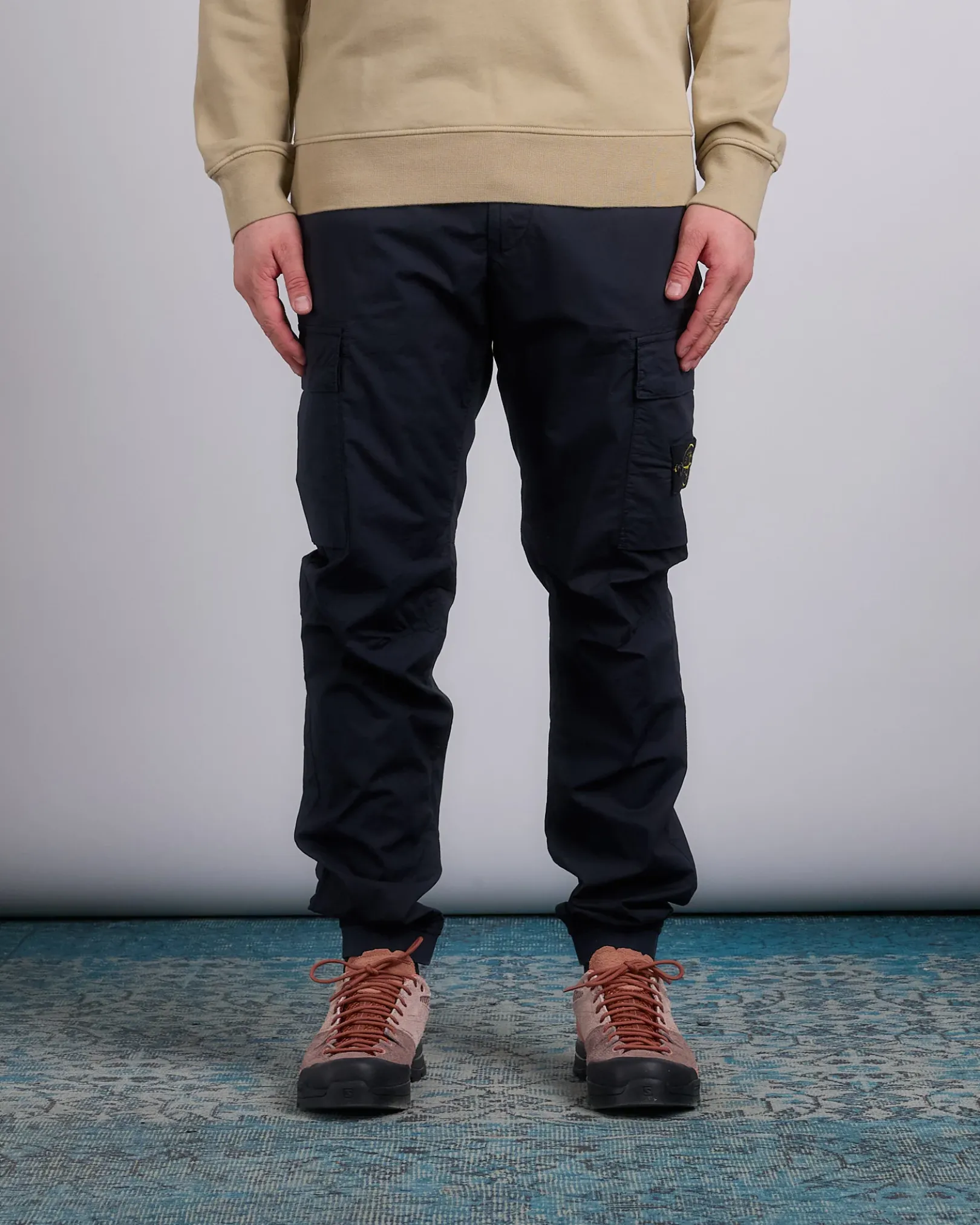 Outlet Stone Island Tela Stretch Parachute Cargo Pant Navy Blue