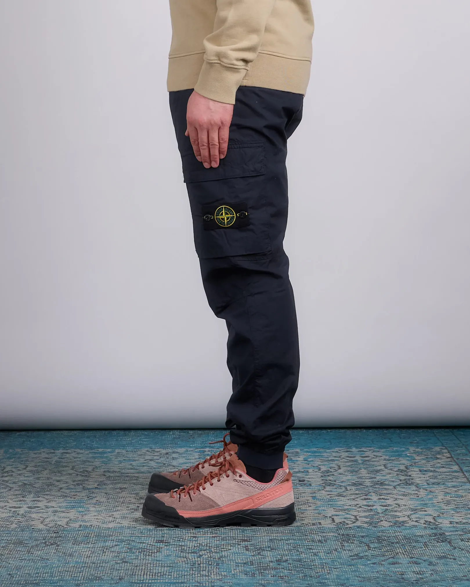 Outlet Stone Island Tela Stretch Parachute Cargo Pant Navy Blue