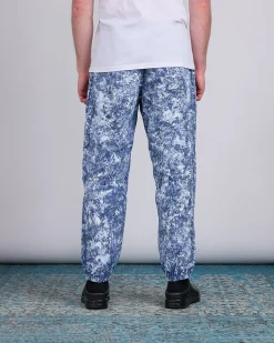 Online Stone Island White Pigment Print Belted Pant Blue Marine