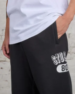 Fashion Stussy 80 Fleece Pant Washed Black