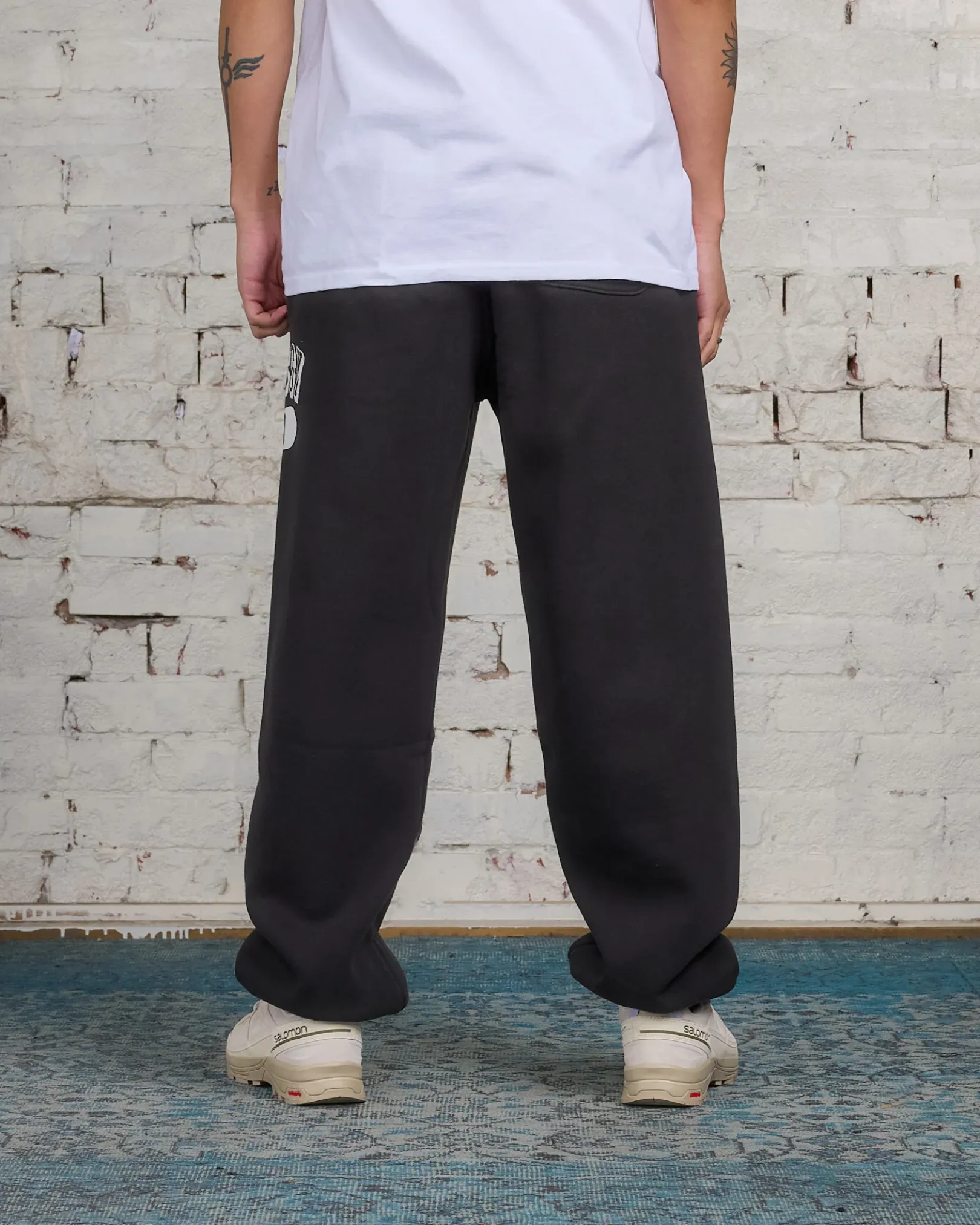 Fashion Stussy 80 Fleece Pant Washed Black