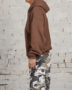 Outlet Stussy 80 Relaxed Hooded Sweatshirt Brown