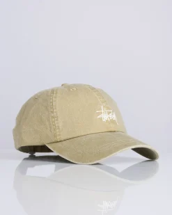 Clearance Stussy Basic Washed Low Pro Cap Faded Tan