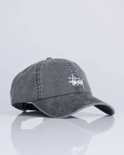 New Stussy Basic Washed Low Pro Cap Charcoal 25