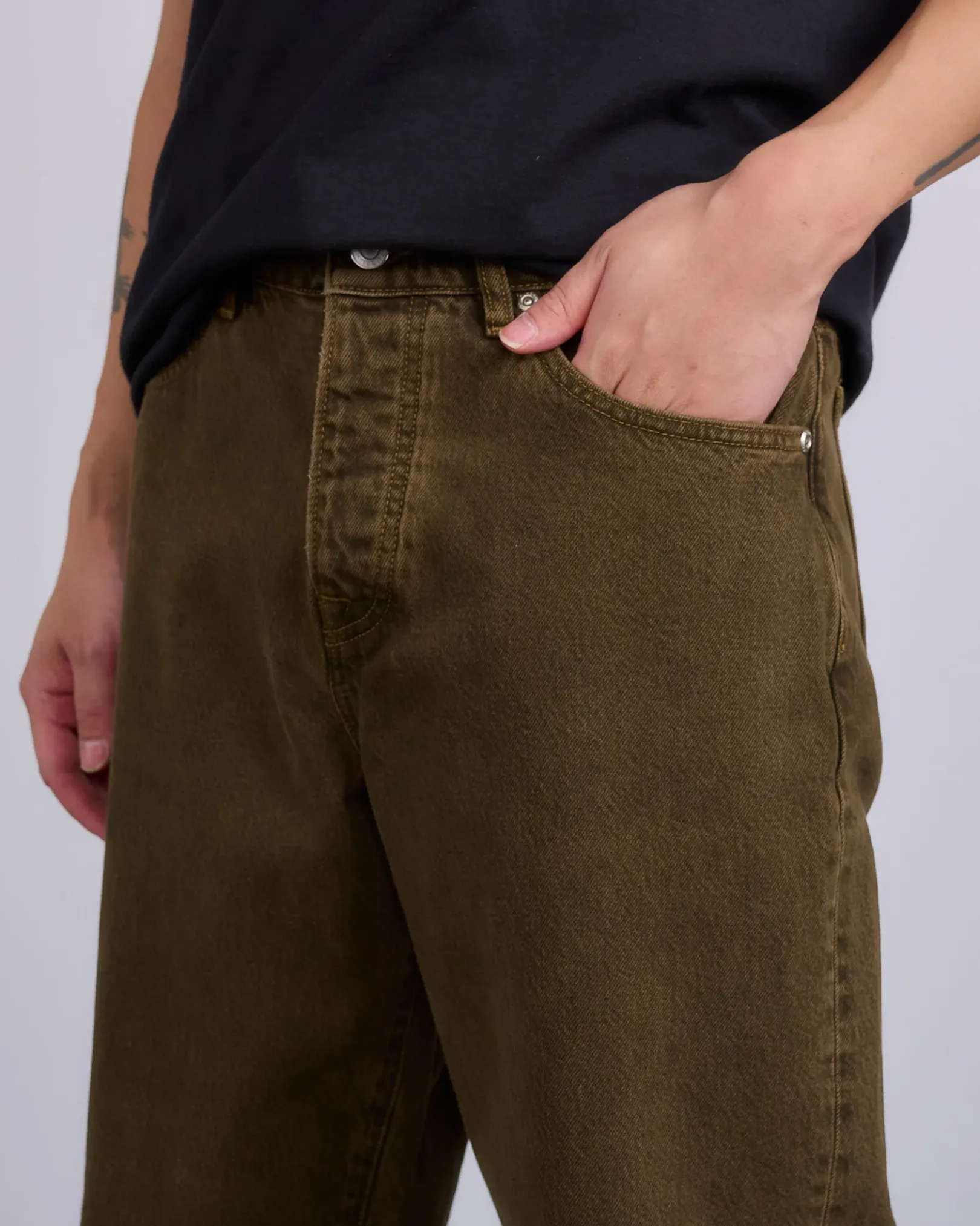 New Stussy Big Ol Jean Denim Mushroom