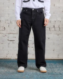 Online Stussy Big Ol' Jeans Washed Canvas Black
