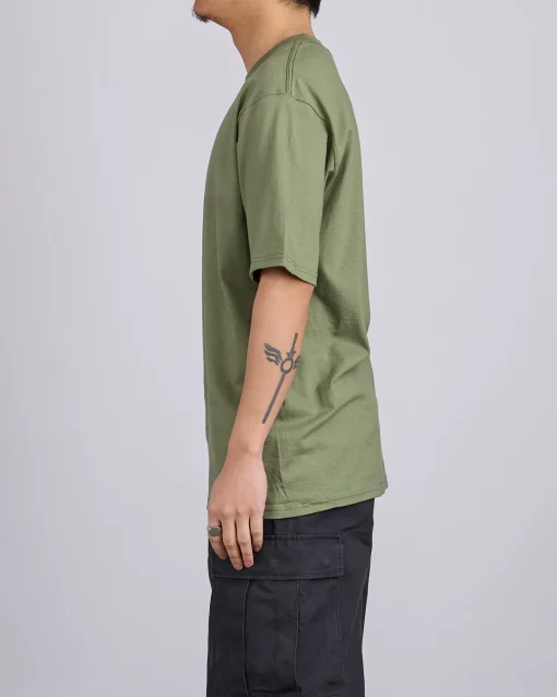 Best Stussy Blaze T-Shirt Olive