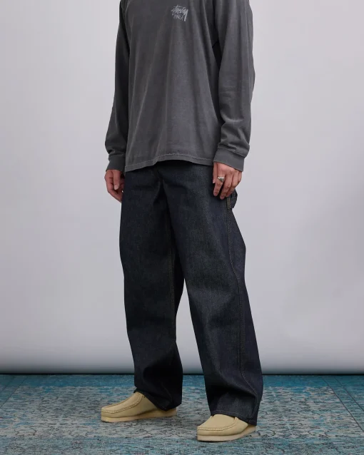 New Stussy Carpenter Pant Denim Raw Indigo