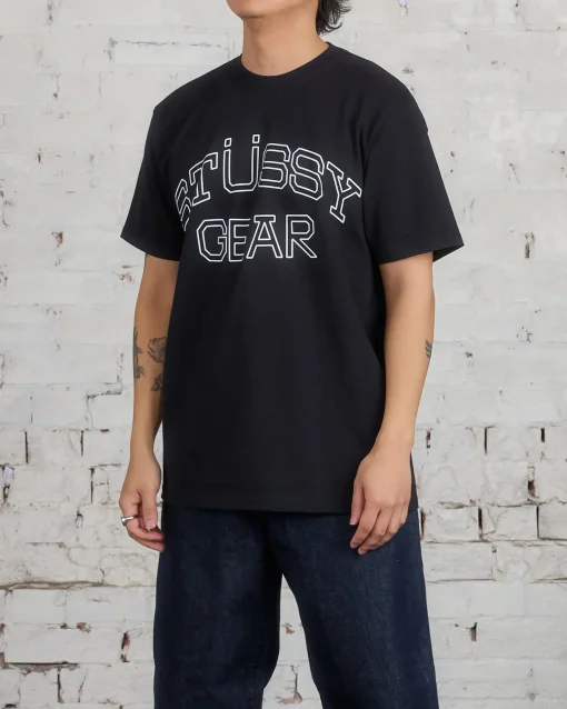 Online Stussy Gear T-Shirt Black