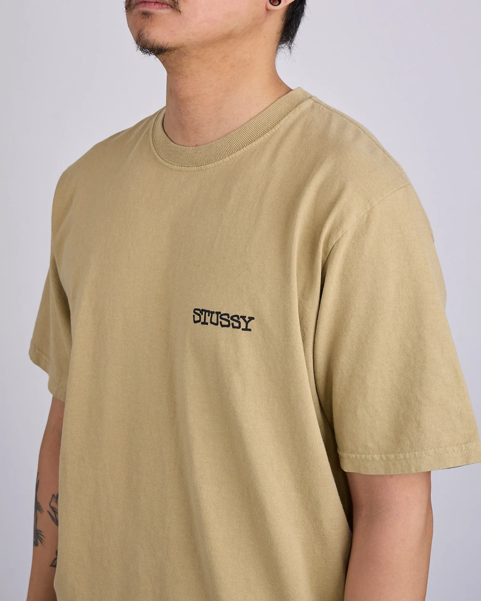 Discount Stussy Jumbo Pigment Dyed T-Shirt Elm