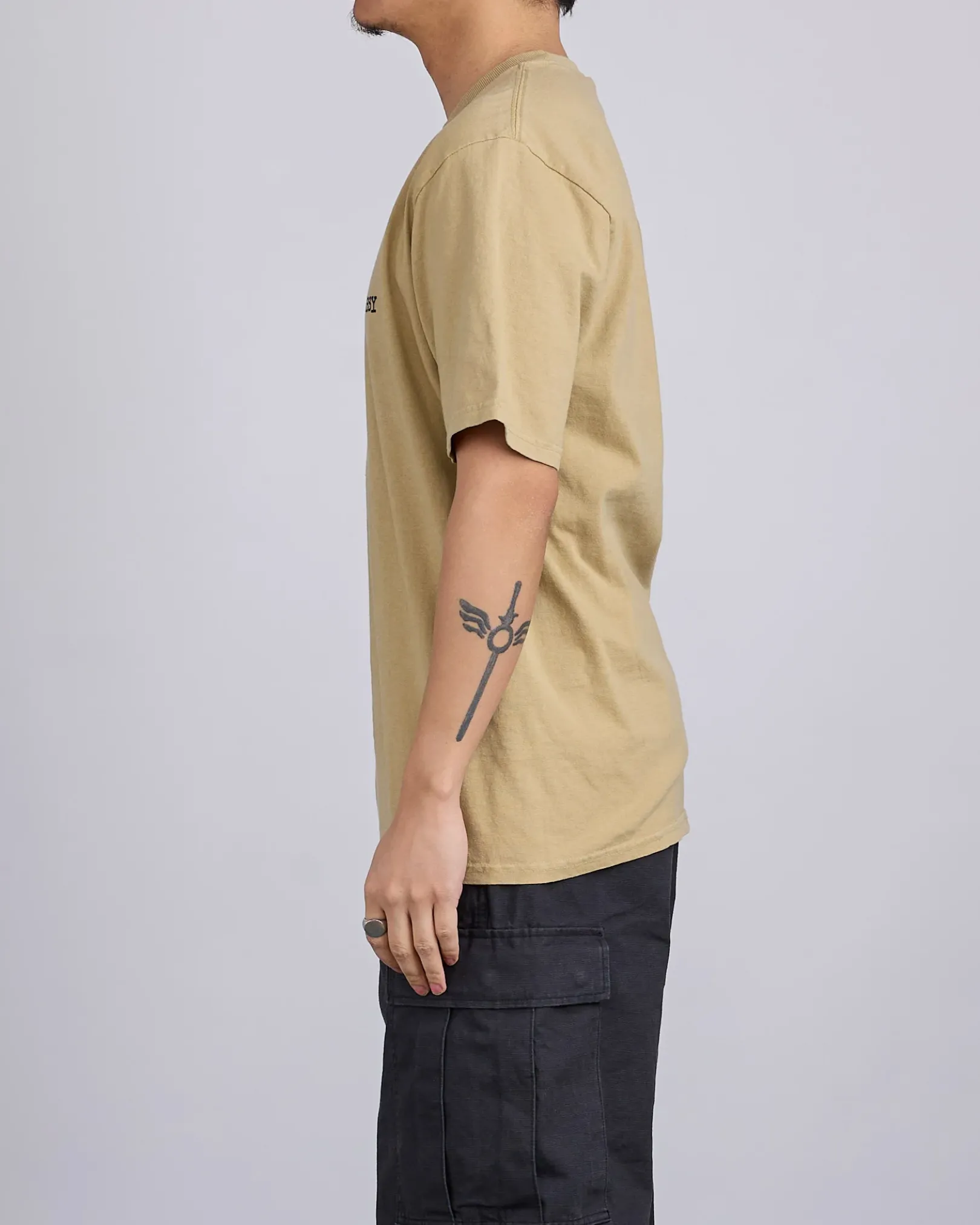 Discount Stussy Jumbo Pigment Dyed T-Shirt Elm