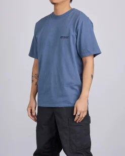 Clearance Stussy Jumbo Pigment Dyed T-Shirt Navy