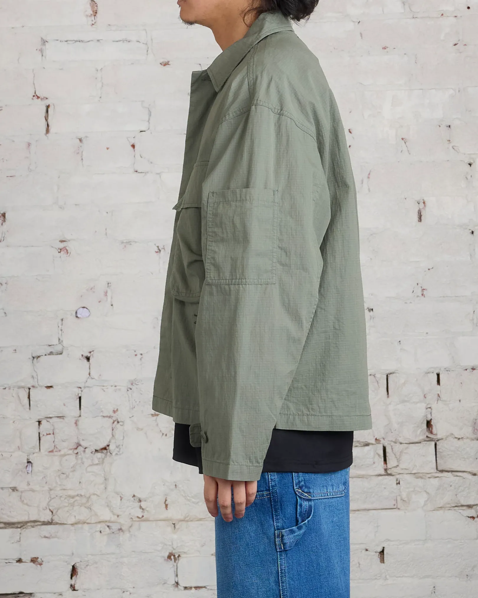 Hot Stussy Military Overshirt Jacket Olive