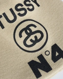 Online Stussy Number 4 Skullcap Beanie Bone