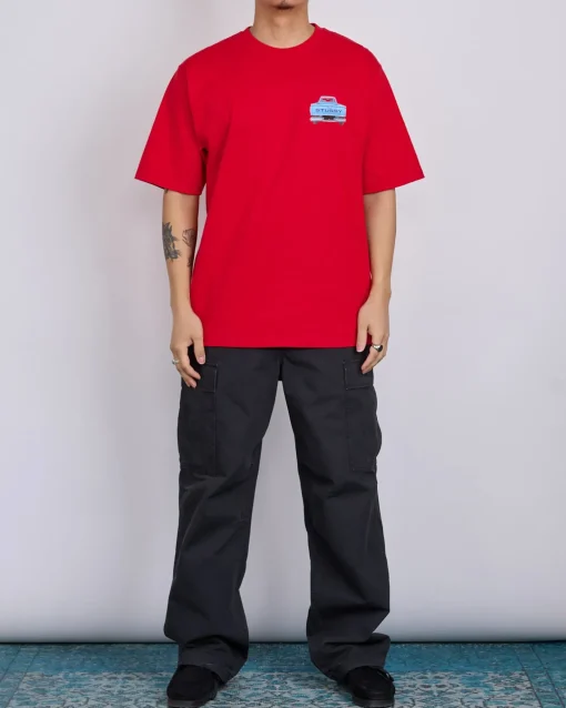 New Stussy Pick-Up T-Shirt Cayenne