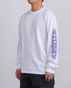 Outlet Stussy Pill Longsleeve T-Shirt White