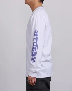 Outlet Stussy Pill Longsleeve T-Shirt White