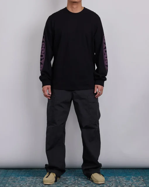 Best Stussy Pill Longsleeve T-Shirt Black