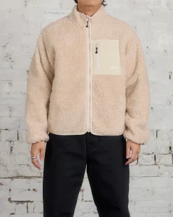 Online Stussy Sherpa Reversible Jacket Natural