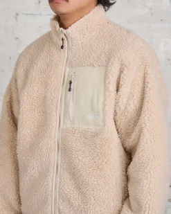 Online Stussy Sherpa Reversible Jacket Natural