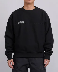 Outlet Stussy Smooth 80 Crewneck Black