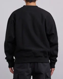 Outlet Stussy Smooth 80 Crewneck Black