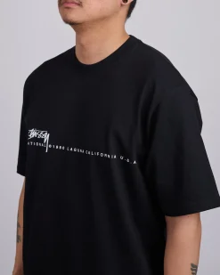 Discount Stussy Smooth 80 T-Shirt Black