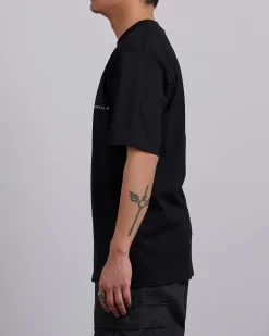 Discount Stussy Smooth 80 T-Shirt Black