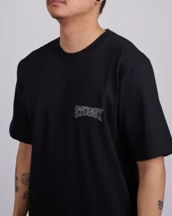 Discount Stussy Tough Tread T-Shirt Black