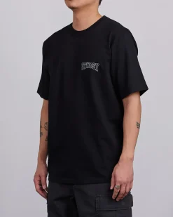 Discount Stussy Tough Tread T-Shirt Black