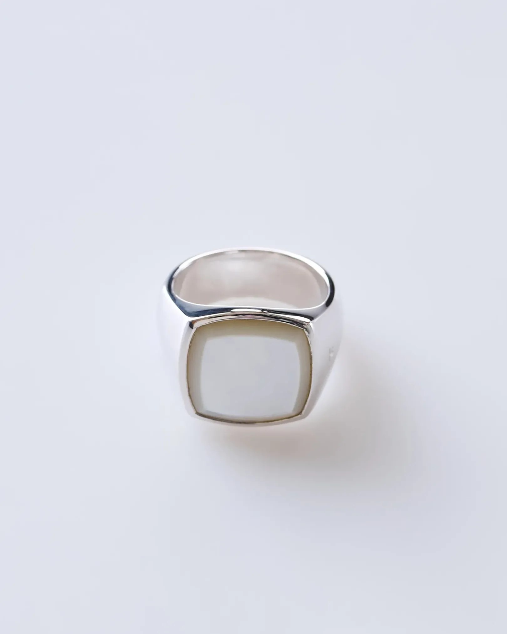 Best Tom Wood Cushion Ring (M) Polished Silver 925/MOP