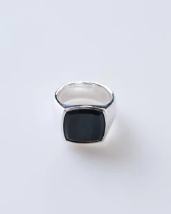 Sale Tom Wood Cushion Ring (M) Silver 925/Blue Hawk Eye