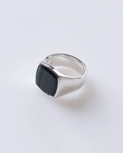 Sale Tom Wood Cushion Ring (M) Silver 925/Blue Hawk Eye