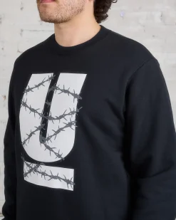 Online UNDERCOVER Barbed U Graphic Crewneck Black
