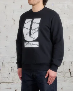 Online UNDERCOVER Barbed U Graphic Crewneck Black