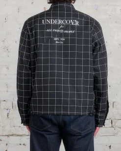 Clearance UNDERCOVER Grid Blouson Jacket Black CK