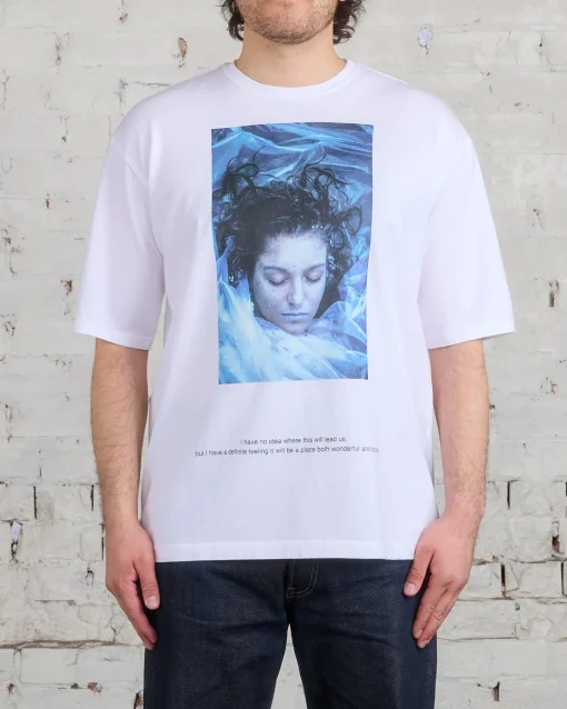 Clearance UNDERCOVER Twin Peaks Palmer Graphic T-Shirt White