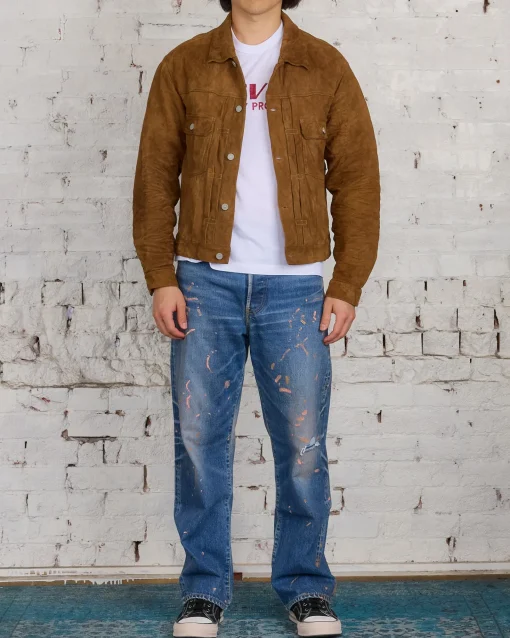 Discount visvim 101 Leather IT Jacket Lt.Brown