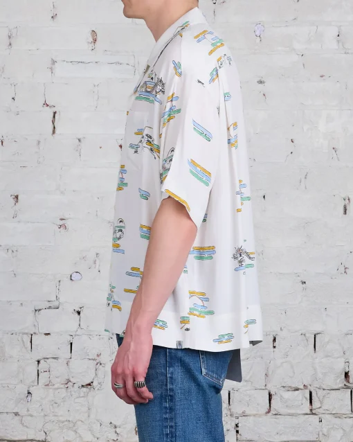 Outlet visvim Copa Button-Down Shirt Off White