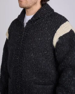 Fashion visvim Cowichan Hand Knit Sweater Black