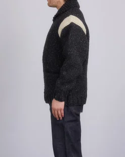 Fashion visvim Cowichan Hand Knit Sweater Black