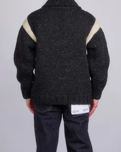 Fashion visvim Cowichan Hand Knit Sweater Black