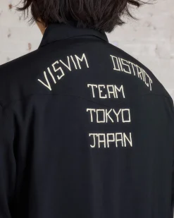 Best visvim Four Corners Longsleeve Button Shirt Black