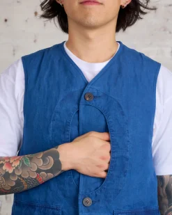 New visvim Gusto Down Vest Indigo