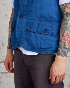 New visvim Gusto Down Vest Indigo