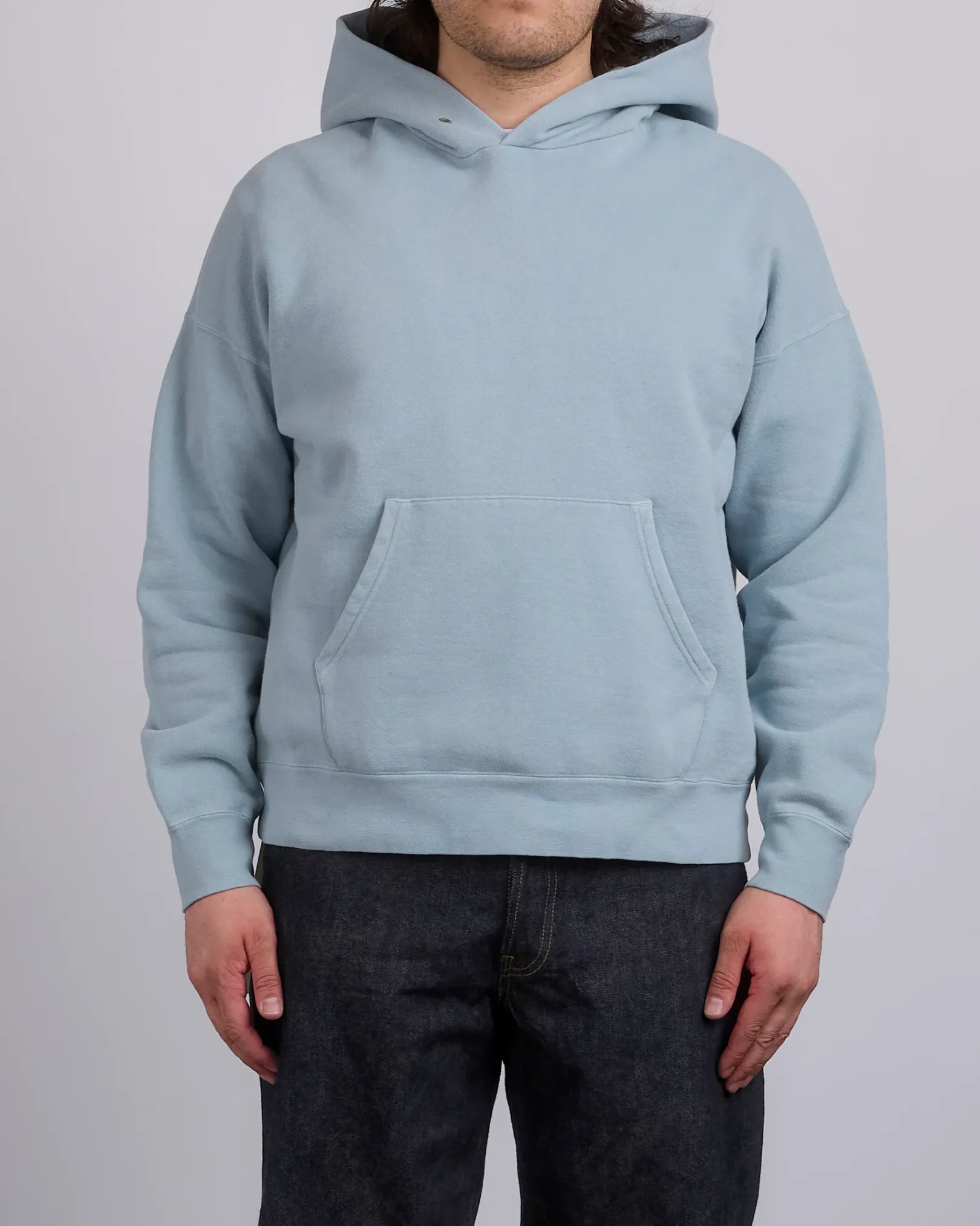 New visvim Jumbo SB Hoodie DMGD Lt.Green