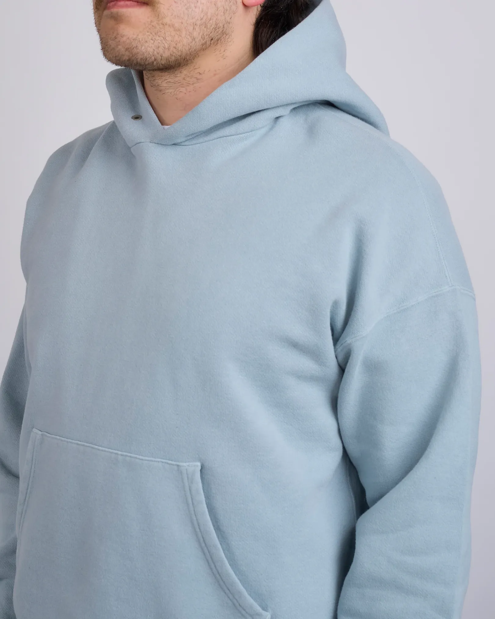 New visvim Jumbo SB Hoodie DMGD Lt.Green